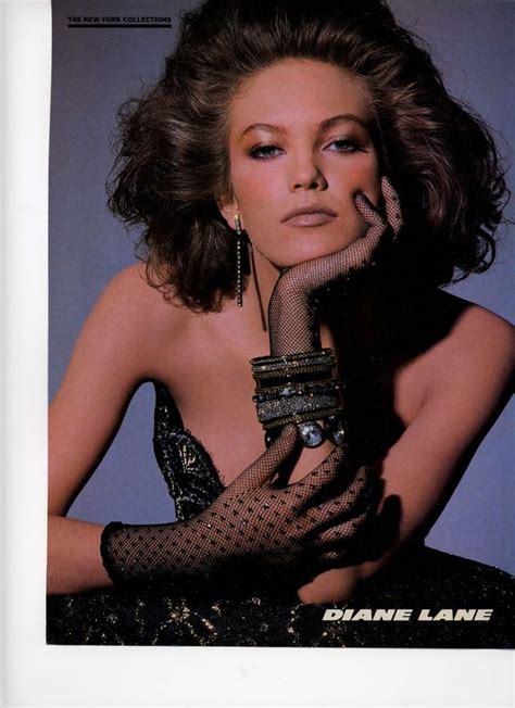 Diane Lane From An Early 80s Vogue Showing Off The Nude Lip Old School Pinterest The