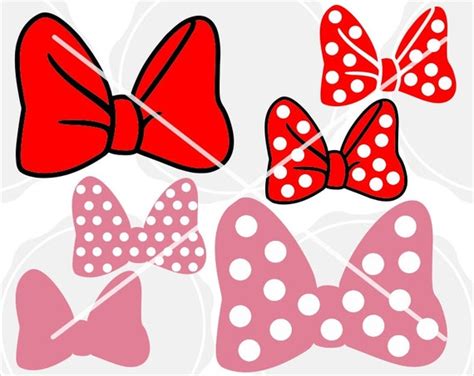 Minnie Mouse Bow Svg Layered Minnie Mouse Cute Bow Etsy
