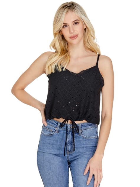 Cole Eyelet Crop Cami Guess Factory