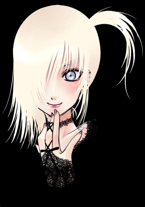 The Big Imageboard Tbib Blond Blonde Hair Blue Eyes Eyeliner Goth Gothic Makeup Pale Pale