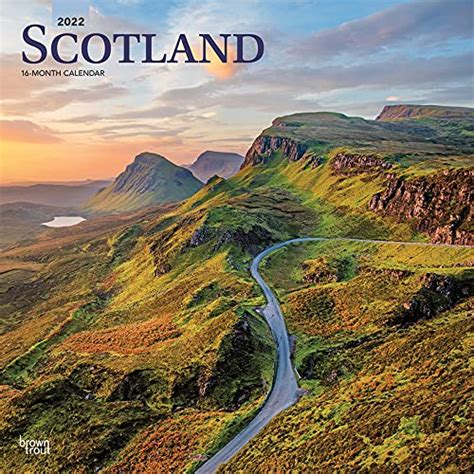 Scotland 2022 12 X 12 Inch Monthly Square Wall Calendar Uk United