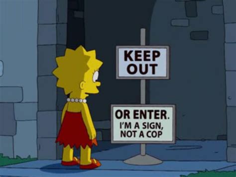 21 Funny Signs From The Simpsons