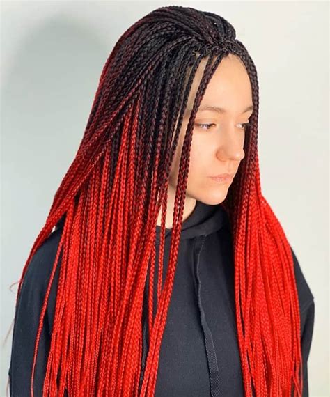 Red Box Braids 10 Gorgeous Examples In 2023