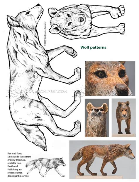 Wolf Carving Wood Carving Patterns • Woodarchivist