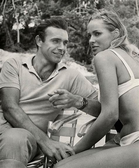 Relaxed Sundays Sean Connery And Ursula Andress On Set Of Dr No