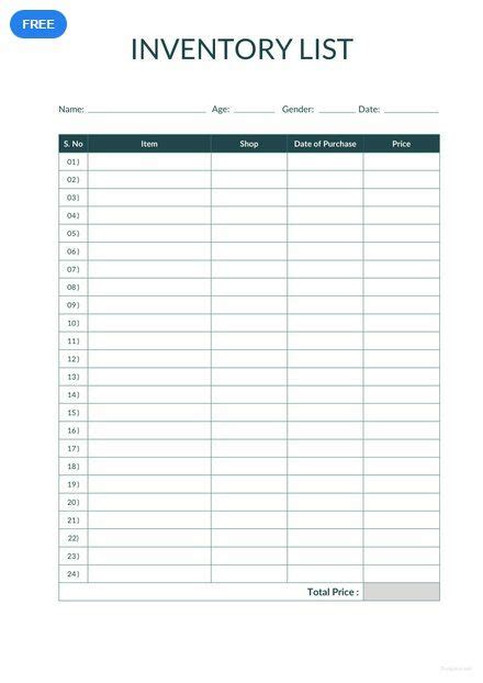 Cigarette Inventory Template ~ Ms Excel Templates