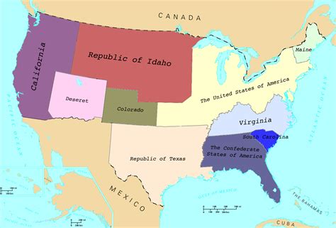Image Us Map States Copypng Alternative History Fandom Powered