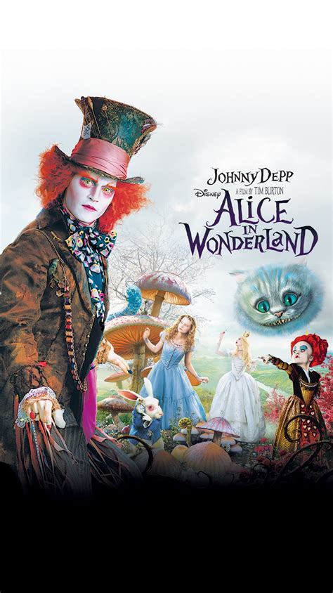 Mia wasikowska, johnny depp, helena bonham carter, anne hathaway. Alice in Wonderland - Alice in Wonderland (2010) Photo ...