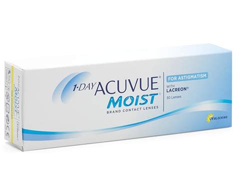 Day Acuvue Moist For Astigmatism Daily Toric Contact Lenses