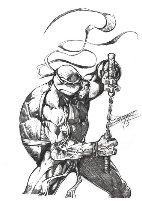 Mikey By Heewonlee On Deviantart Ninja Turtle Drawing Teenage Mutant