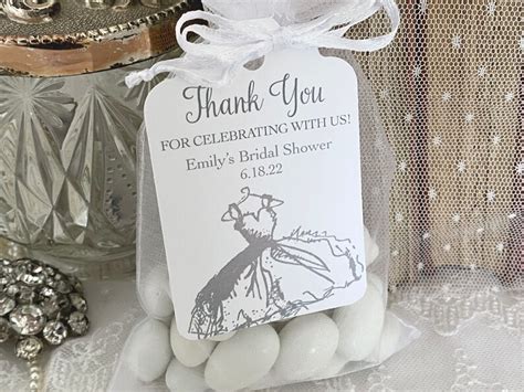 Printed Bridal Shower Thank You T Bags Bridal Guest Favor Etsy