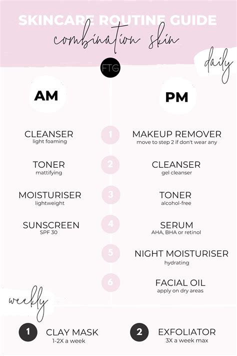 Exfoliating removes dead skin cells from the surface of the skin. Complete skincare routine guide for every skin type | Oil ...