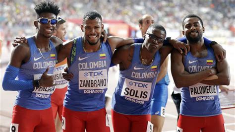 Men 4x400 m relay (semifinals 3) 9 advance: Colombia, cuarta en el relevo 4x400 en el Mundial de ...