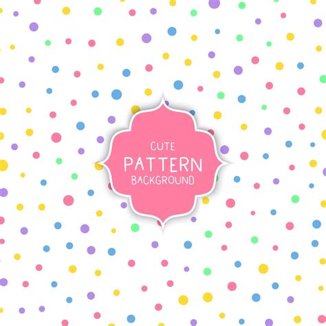 Free Vector Cute Circle Pattern Background