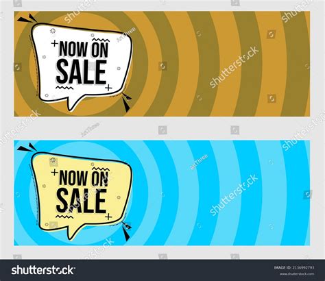 Striped Banner Background Words Now On Stock Vector Royalty Free