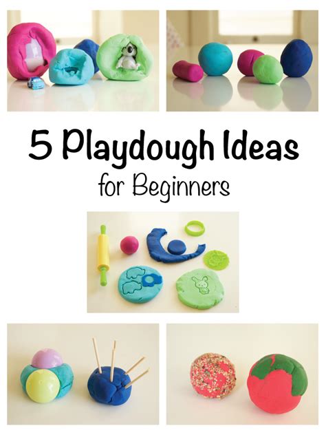 5 Playdough Ideas For Beginners Little Fish
