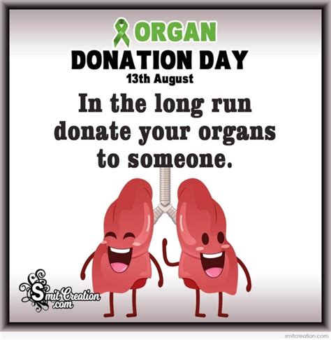 Organ Donation Day Slogans Messages Images