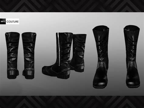 Sims 4 Leather Boots