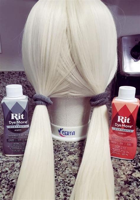 How To Dye A Synthetic Wig Harley Quinn Pigtails CosplayerJourney