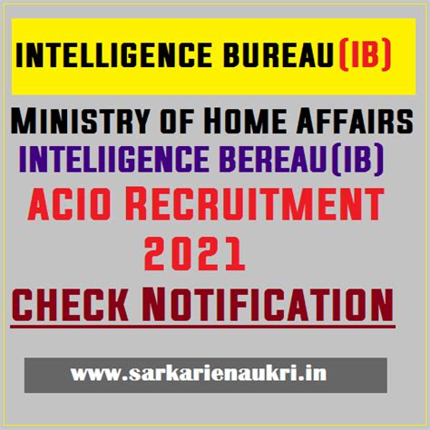 Only those candidates who have successfully submitted the application form can download the admit card for tier i. MHA IB ACIO Recruitment 2020, Notification Out, Check New ...