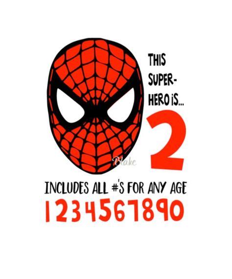 Spiderman Birthday svg Superhero SVG superhero birthday Spiderman svg