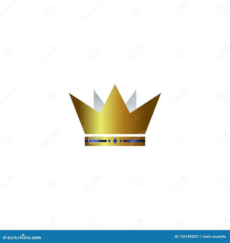 Icono Del Logotipo De La Corona Del Oro Ilustraci N Del Vector