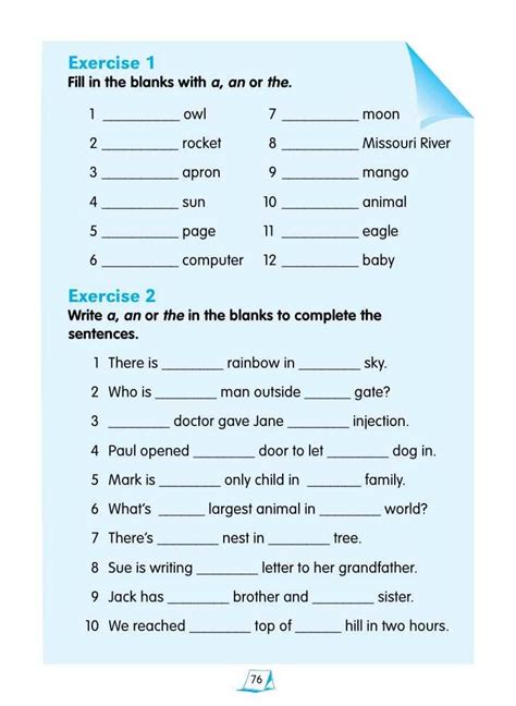 Grammar Printable Worksheet