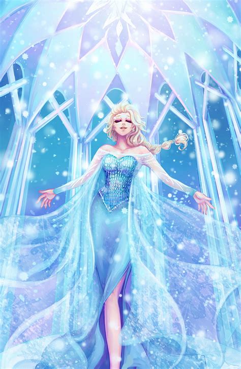 Cartoon Frozen Princess Elsa Fan Art Beauty One Frozen Elsa Fan Art 728x1114 Wallpaper
