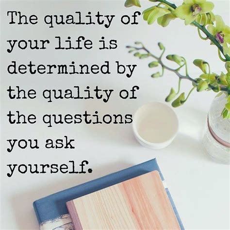 The Quality Of Your Life Is Determined By The Quality Of The Questions