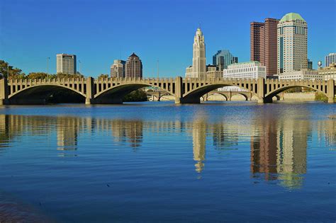 Scioto River And Columbus Ohio Skyline 4 Photograph By Panoramic