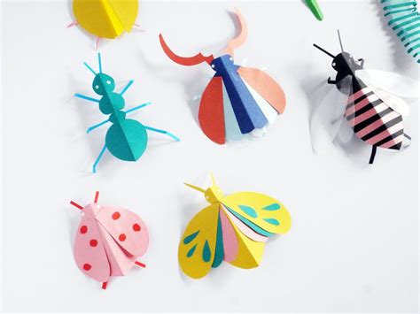 Diy Paper Bugs Hand Puppets Insect Crafts Puppets Diy Paper Crafts