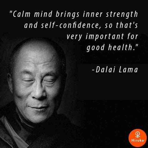 Calm Mind Brings Inner Strength And Self Confidence So Thats Very Important For Good Health