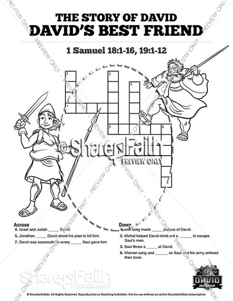 Bible Crossword Printable Worksheets 15 Fun Bible