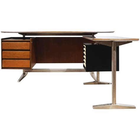 Desk By Gio Ponti And Alberto Rosselli Rima Padova Italy Circa 1955 Gio Ponti Furniture