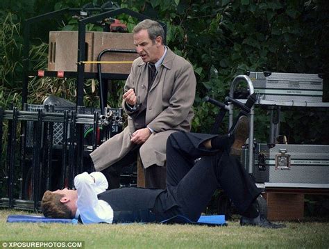 Grantchester Star James Norton Relaxes On Set With Robson Green James
