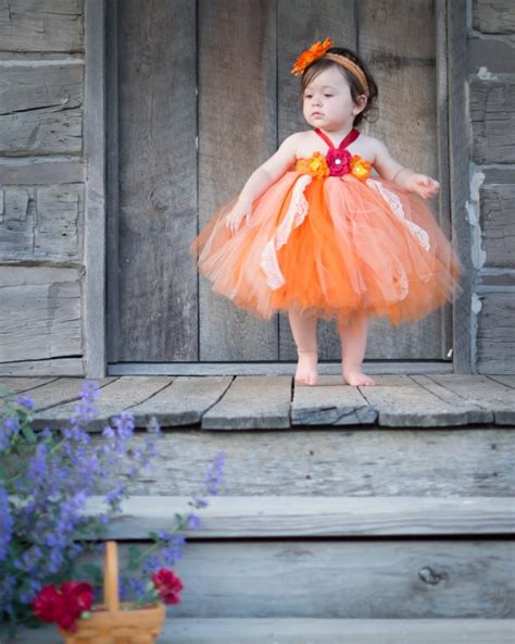 Fall Flower Girl Dress Tutu Dress For Toddler Size 6 Month 3t