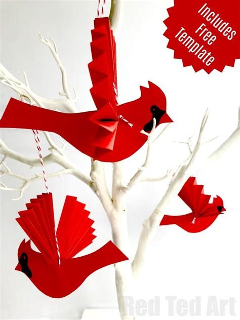 Transform Paper Into Stunning Cardinals For The Holidays