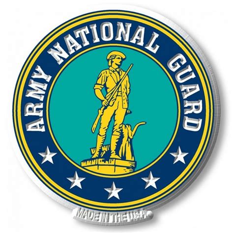 Mil117 Us Army National Guard Military Magnet