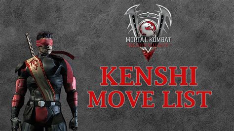 Mortal Kombat Deadly Alliance Kenshi Move List Youtube