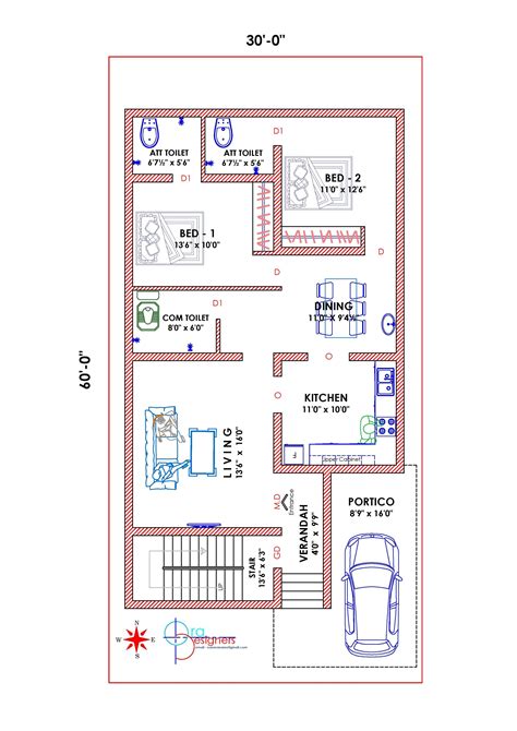 X House Plans Bhk House Plan X House Plans Four Bedroom House Plans Budget House