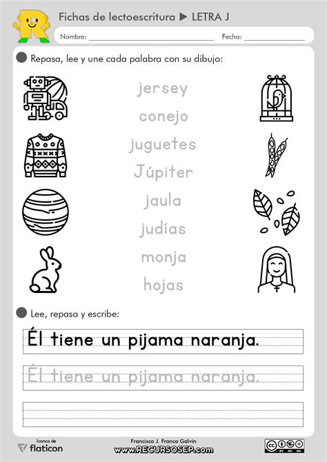 17 Fichas Lectoescritura Montessori Recursosep Letra J Imprentapage 0002