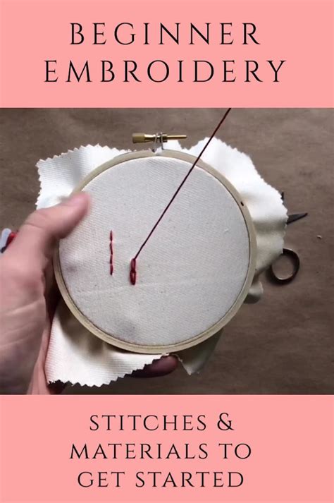 How To Embroider The Ultimate Beginners Guide Video Video Basic