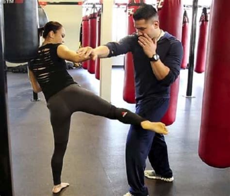 the karate hottie shows off her karate and muay thai techniques mma underground