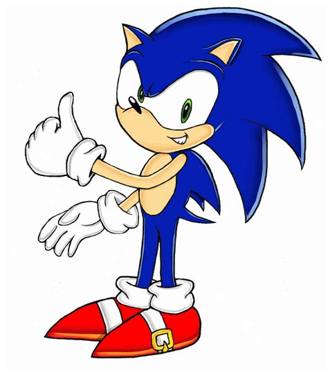 Thumbs Up Sonic By Waddle J