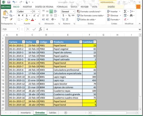 Como Hacer Un Control De Stock En Excel Inventario Excel Basico Vidoe