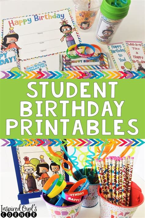 Birthday Ts And Certificates Kit Student Birthdays Birthday
