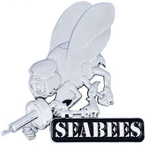 Us Navy Seabees Car Emblem