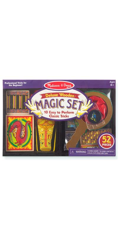Buy Melissa And Doug Deluxe Solid Wood Magic Set With 10 Classic Tricks
