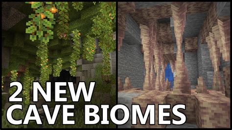 2 New Cave Biomes In Minecraft 118 Youtube