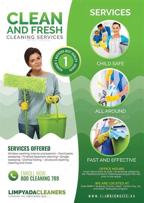 House Cleaning Services Promotional Flyer Preview Cleaning Service